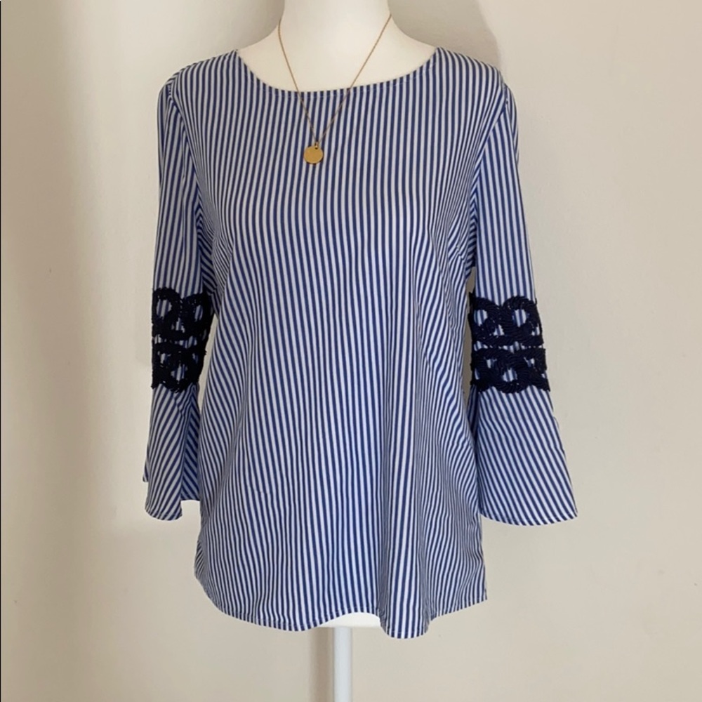 Nautical blouse by Como Vintage